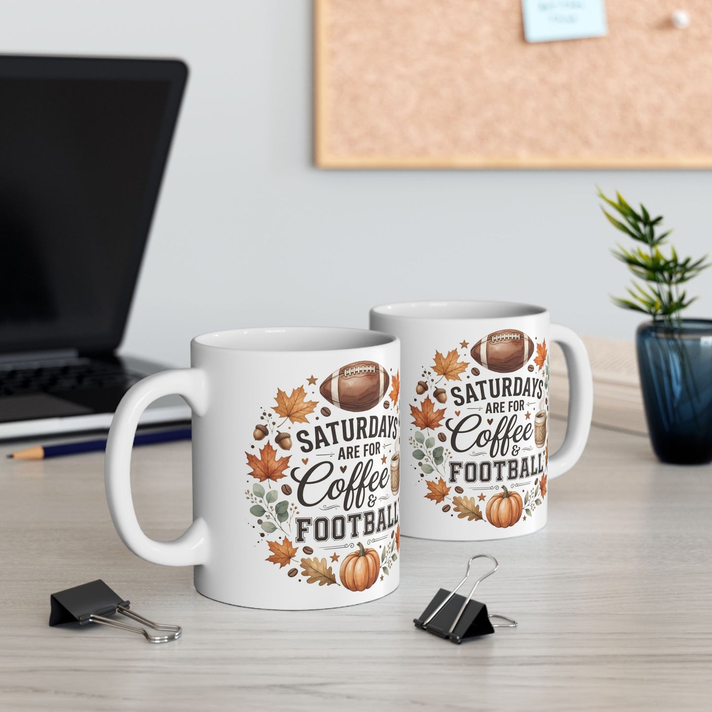 Fall Coffee Mug – Sweater Weather & Cozy Fall Ceramic Mug | Autumn Coffee Cup | Cute Pumpkin Season Gift | 11oz & 15oz