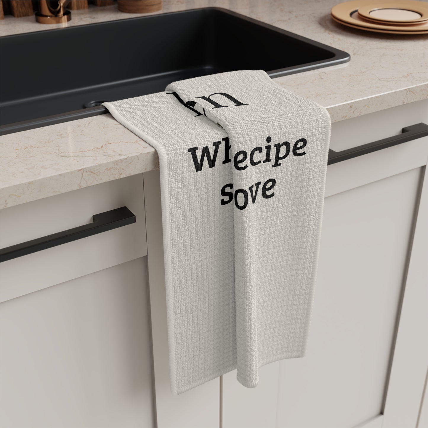 Nonna's Kitchen Tea Towel | Italian Farmhouse Cotton Dish Towel | Cozy Kitchen Decor Gift