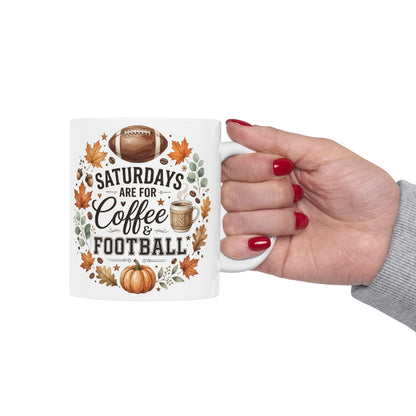 Fall Coffee Mug – Sweater Weather & Cozy Fall Ceramic Mug | Autumn Coffee Cup | Cute Pumpkin Season Gift | 11oz & 15oz