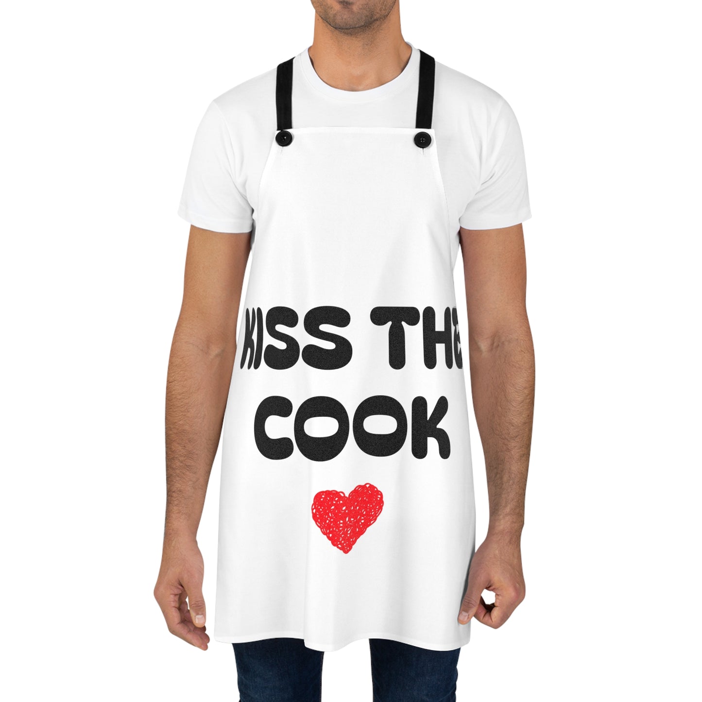 Kiss the Cook Funny Apron | Fun Kitchen Gift for Him or Her