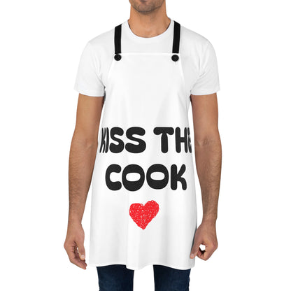 Kiss the Cook Funny Apron | Fun Kitchen Gift for Him or Her