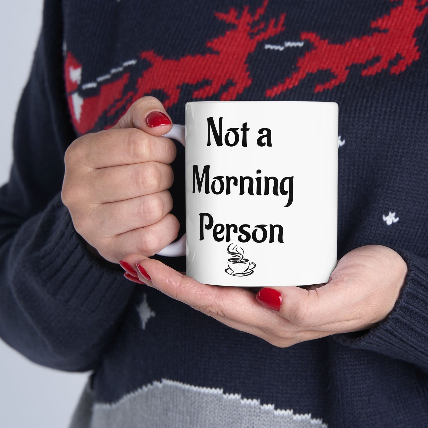 Not a Morning Person Funny Coffee Mug | Sarcastic Coffee Lover Gift