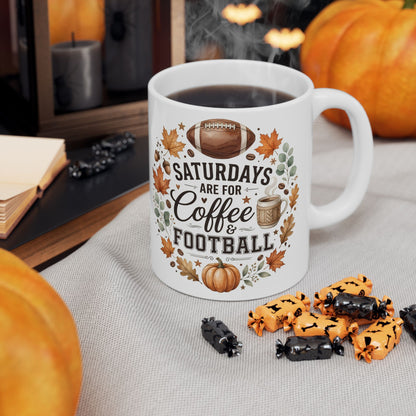 Fall Coffee Mug – Sweater Weather & Cozy Fall Ceramic Mug | Autumn Coffee Cup | Cute Pumpkin Season Gift | 11oz & 15oz