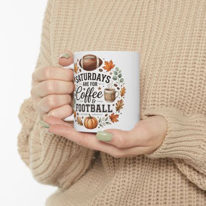 Fall Coffee Mug – Sweater Weather & Cozy Fall Ceramic Mug | Autumn Coffee Cup | Cute Pumpkin Season Gift | 11oz & 15oz