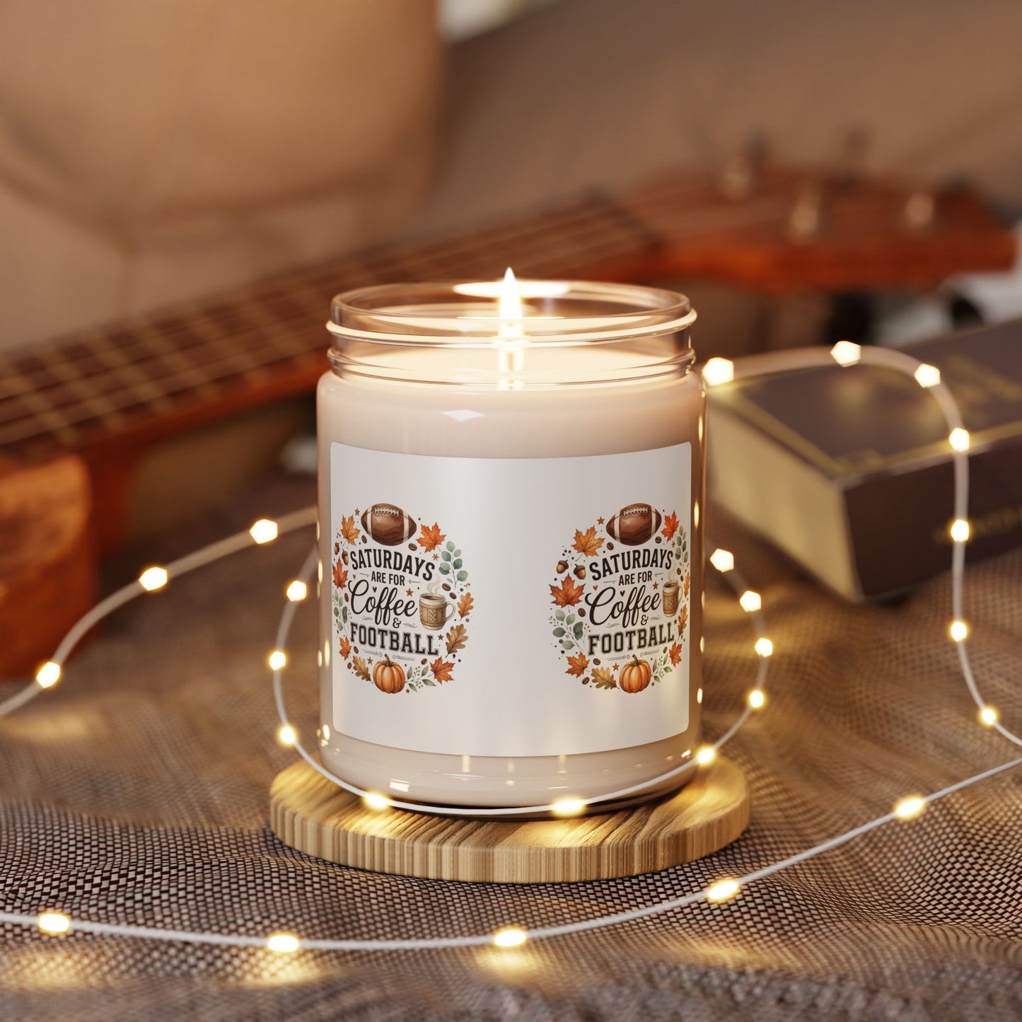 Cozy Fall Scented Soy Candle – 9oz Natural Aromatherapy Candle | Autumn Home Decor | Relaxing Gift for Coffee & Fall Lovers