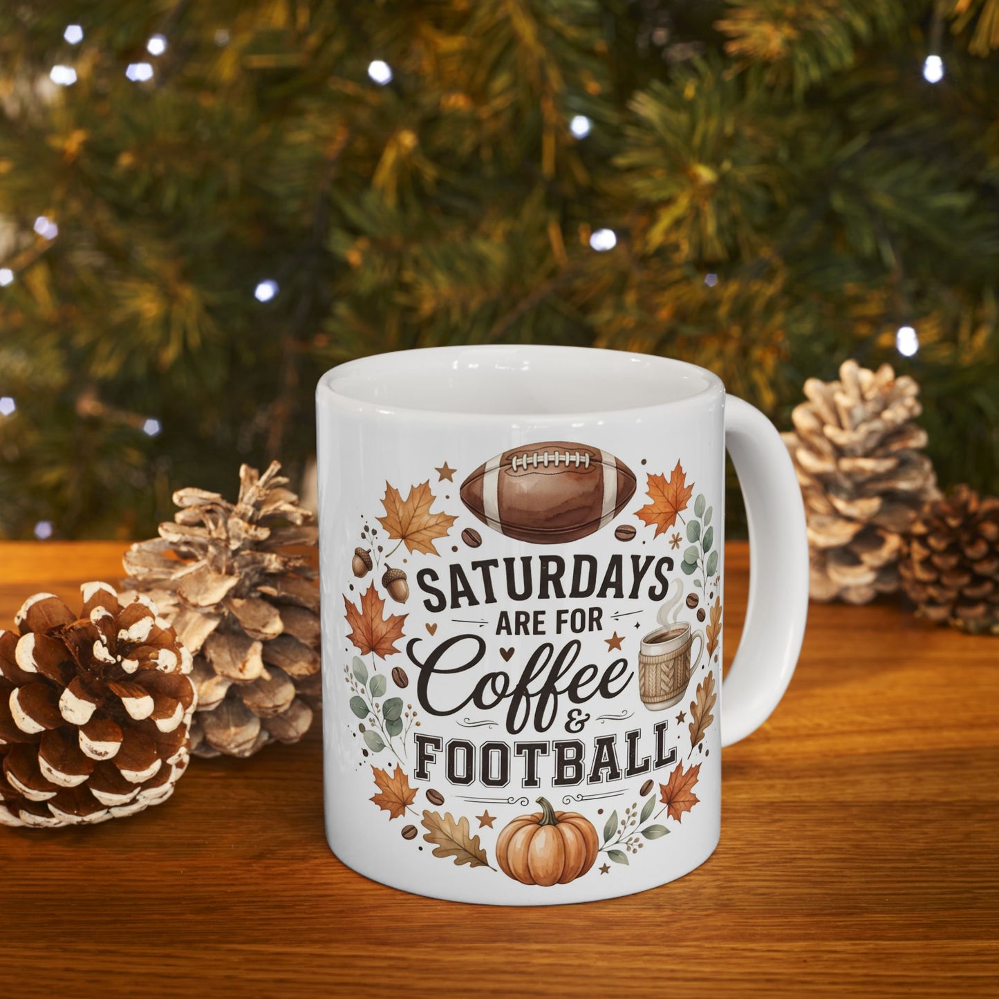Fall Coffee Mug – Sweater Weather & Cozy Fall Ceramic Mug | Autumn Coffee Cup | Cute Pumpkin Season Gift | 11oz & 15oz
